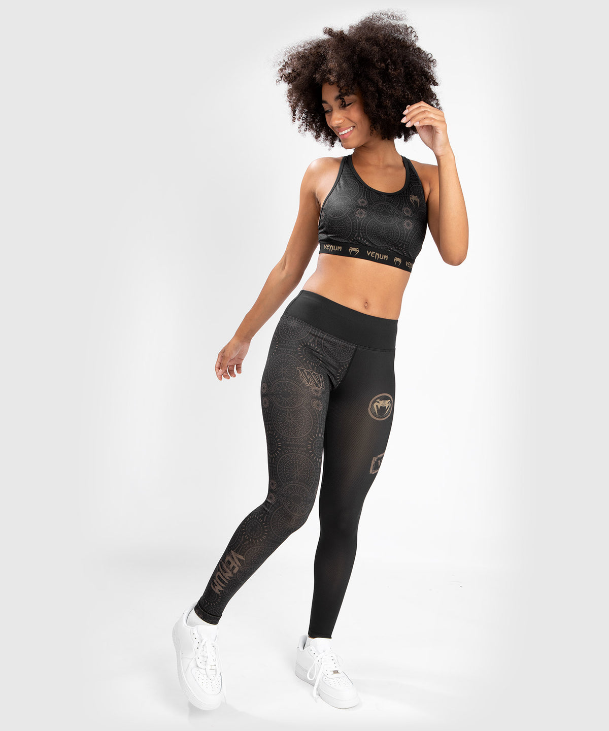 Venum Damen Santa Muerte Dark Side - Legging - Schwarz/Braun
