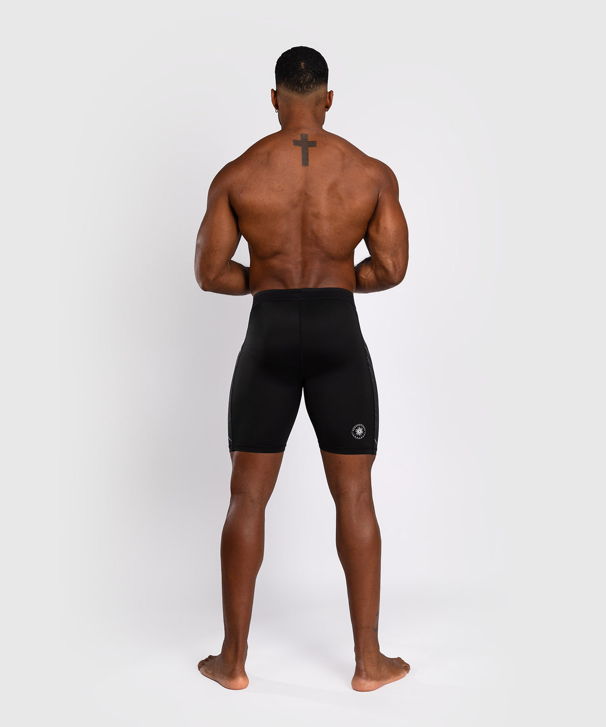 Venum Rapid Pantalones Cortos Vale Tudo - Negro/Gris Tormenta