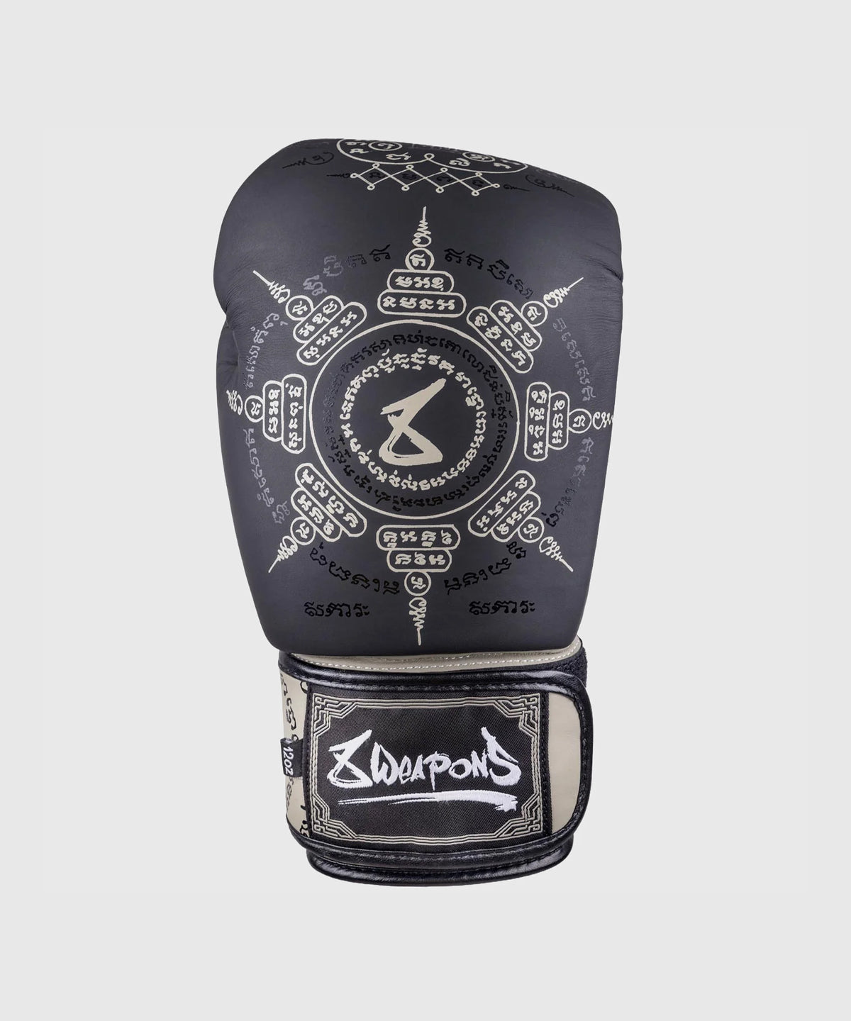 8 Weapons 8 Ways Yant Boxing Gloves - Black/Sand