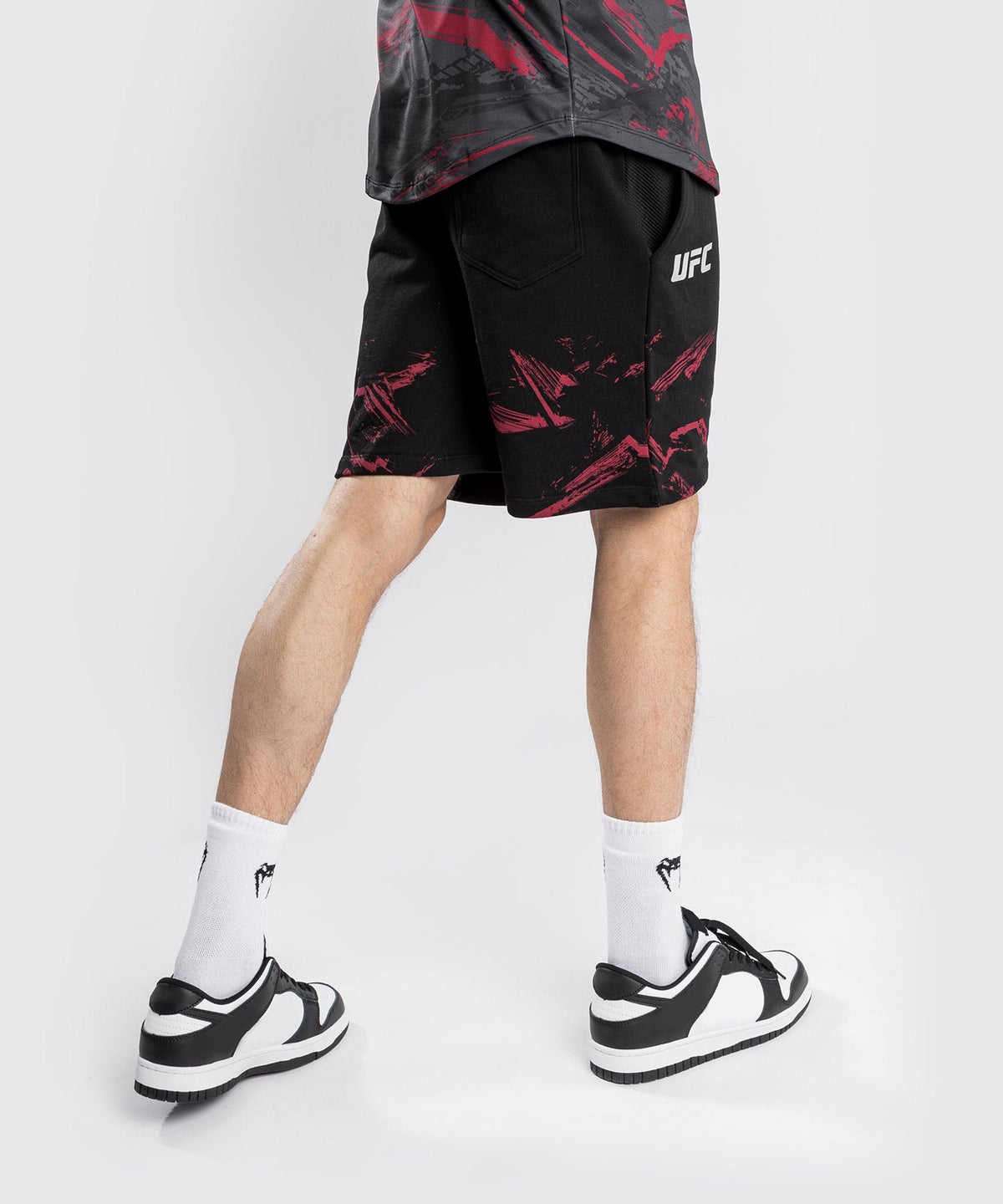 Short en Coton UFC Venum Authentic Fight Week 2.0 - Noir/Rouge