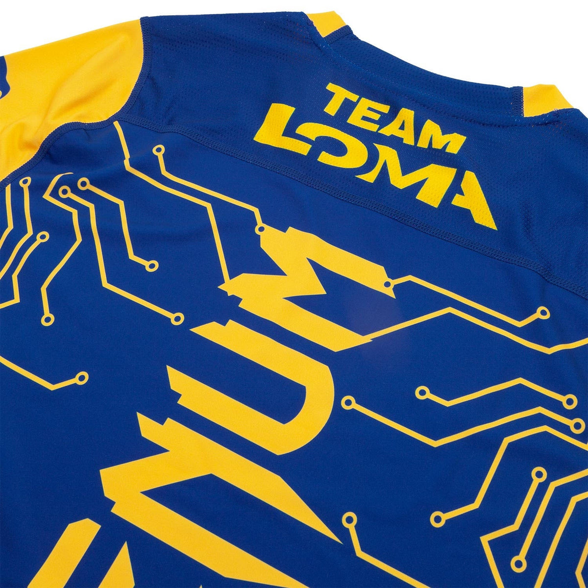 Venum Loma Fight Dry Tech T-Shirt - Blau/Gelb
