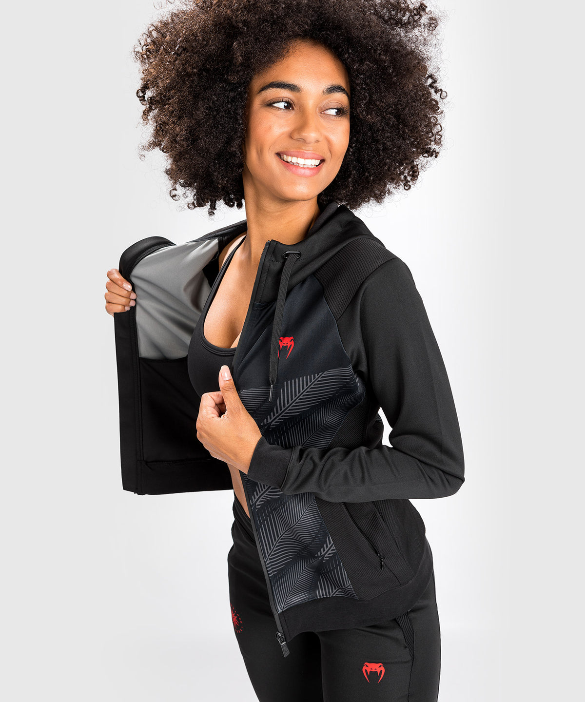 Venum Phantom Kapuzen-Sweatshirt - Für Frauen - Schwarz/Rot