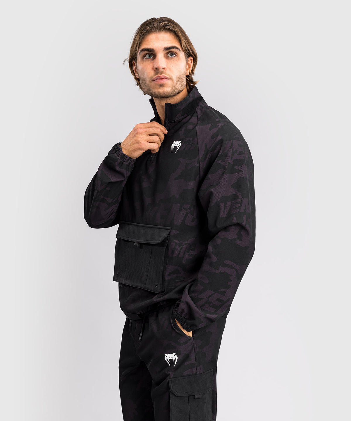 Veste de Survêtement Pour Hommes Venum Trooper - Noir/Violet