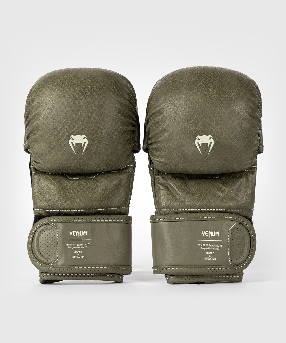 Venum Impact Evo Scales Guantes de sparring MMA - Verde militar