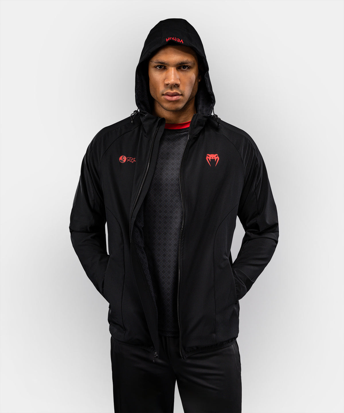 Venum Roger Gracie Signature Chaqueta de Chándal - Negro/Rojo