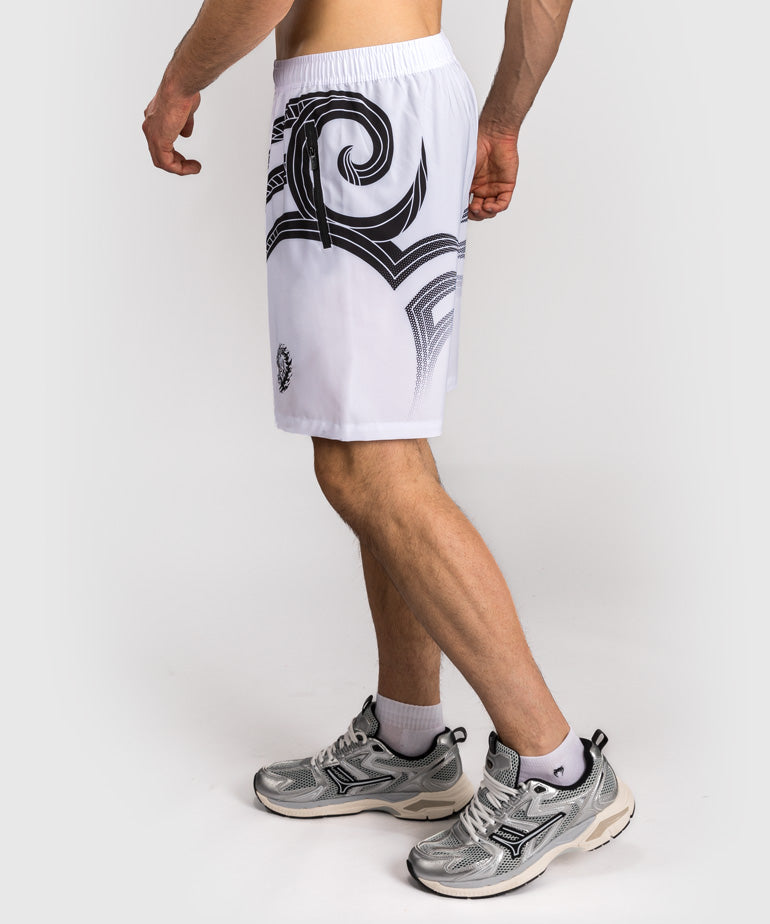 Venum x Mike Tyson Tiger Training Pantalones Cortos - Blanco Óptico/Negro Profundo