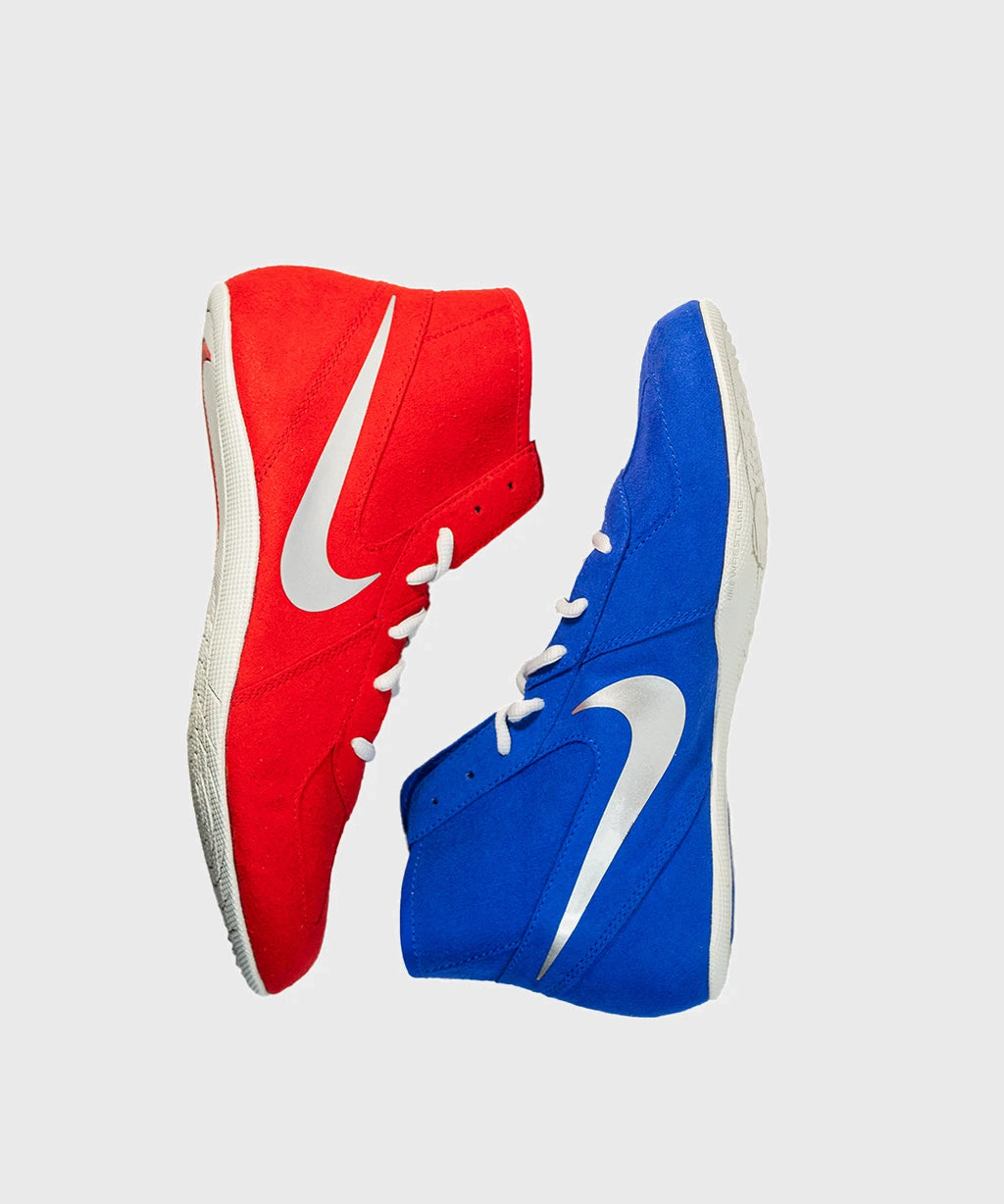 Chaussures de lutte Nike Footsweep 2 - Rouge/Bleu/Blanc