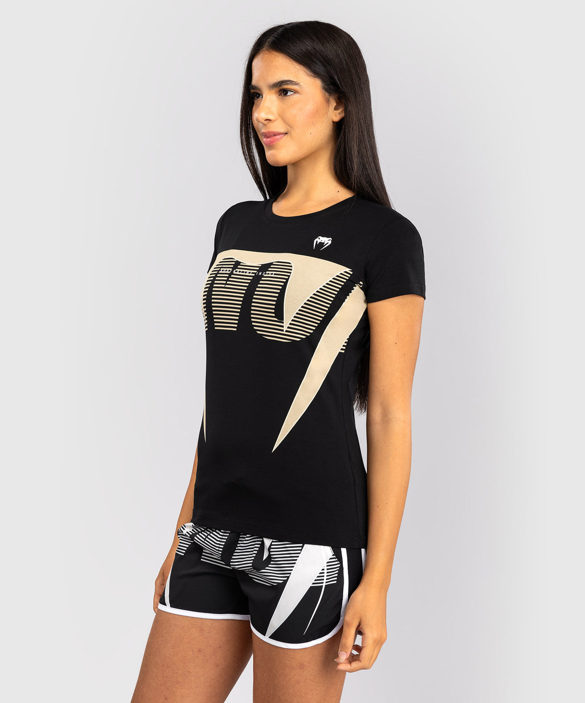 Venum Adrenaline T-Shirt Donna – Nero/Avorio