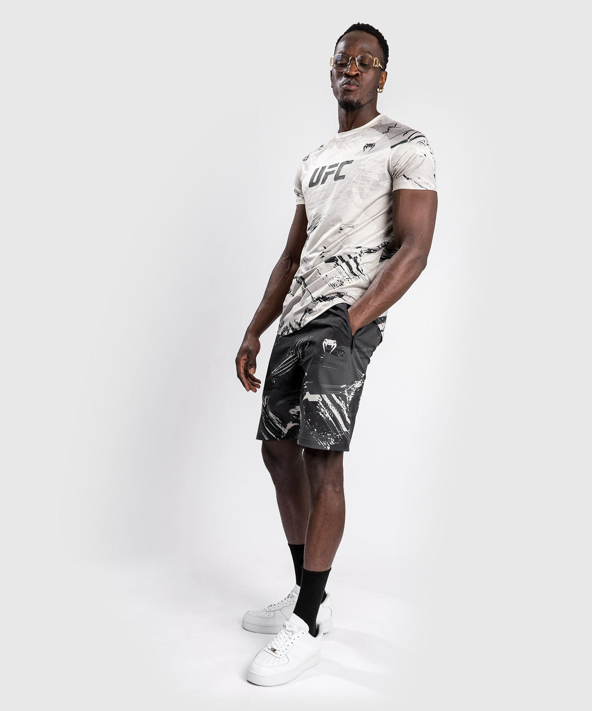 Short d'Entraînement UFC Venum Authentic Fight Week 2.0 - Noir/Sable