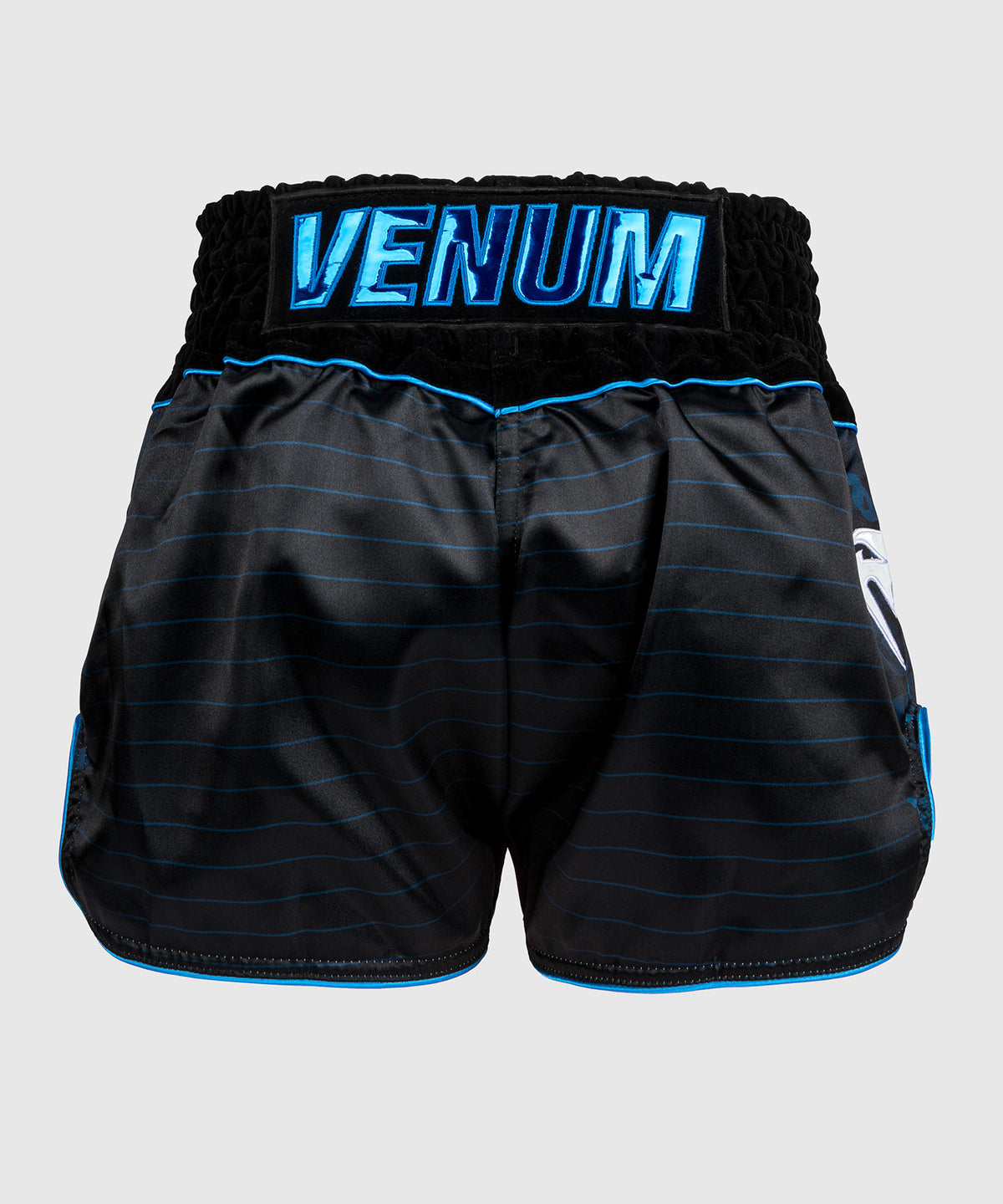 Venum Attack Pantalones cortos de Muay Thai - Negro/Azul
