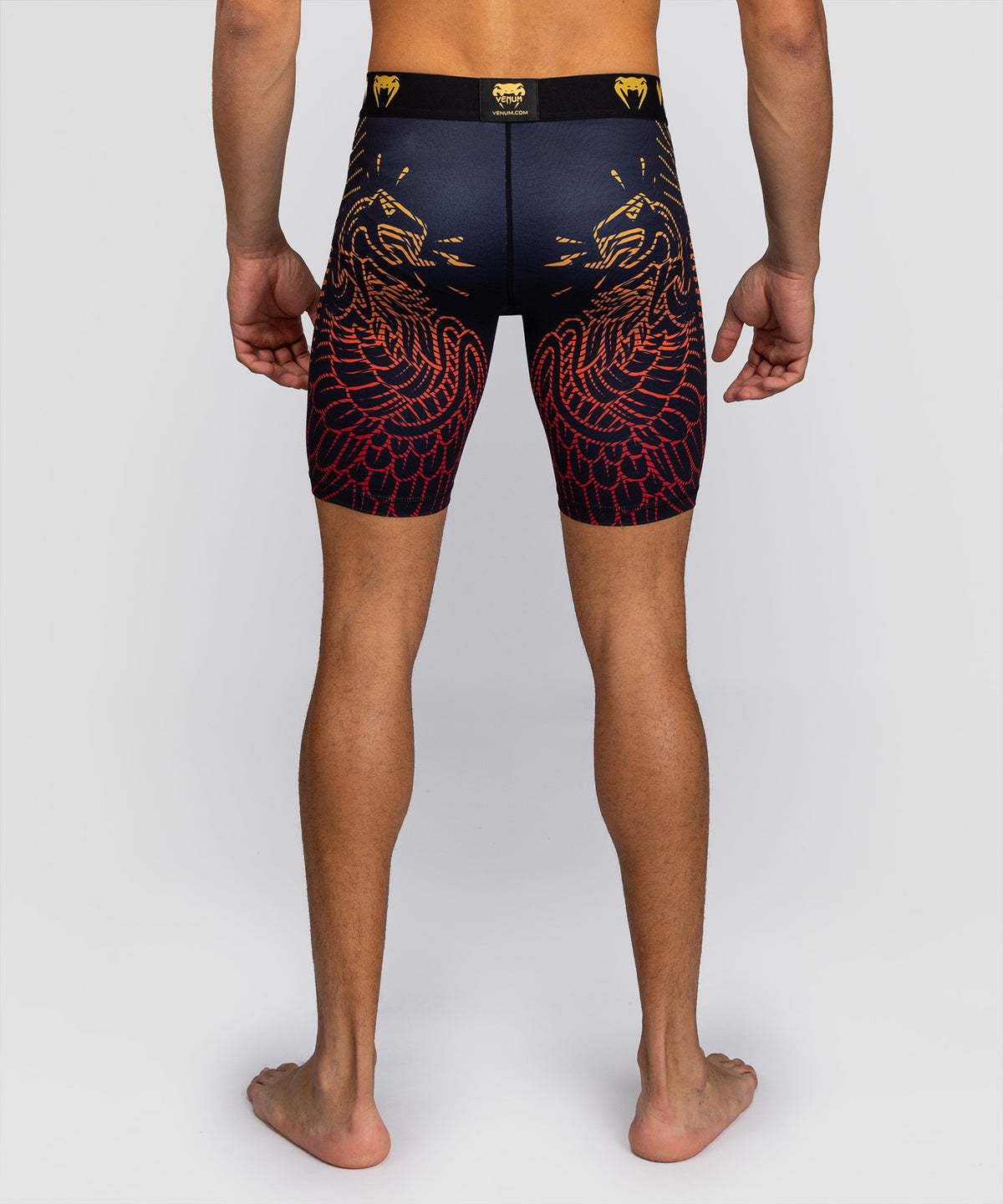 Venum Quetzal Fury Guantes Vale Tudo - Negro/Rojo Fury/Mandarina