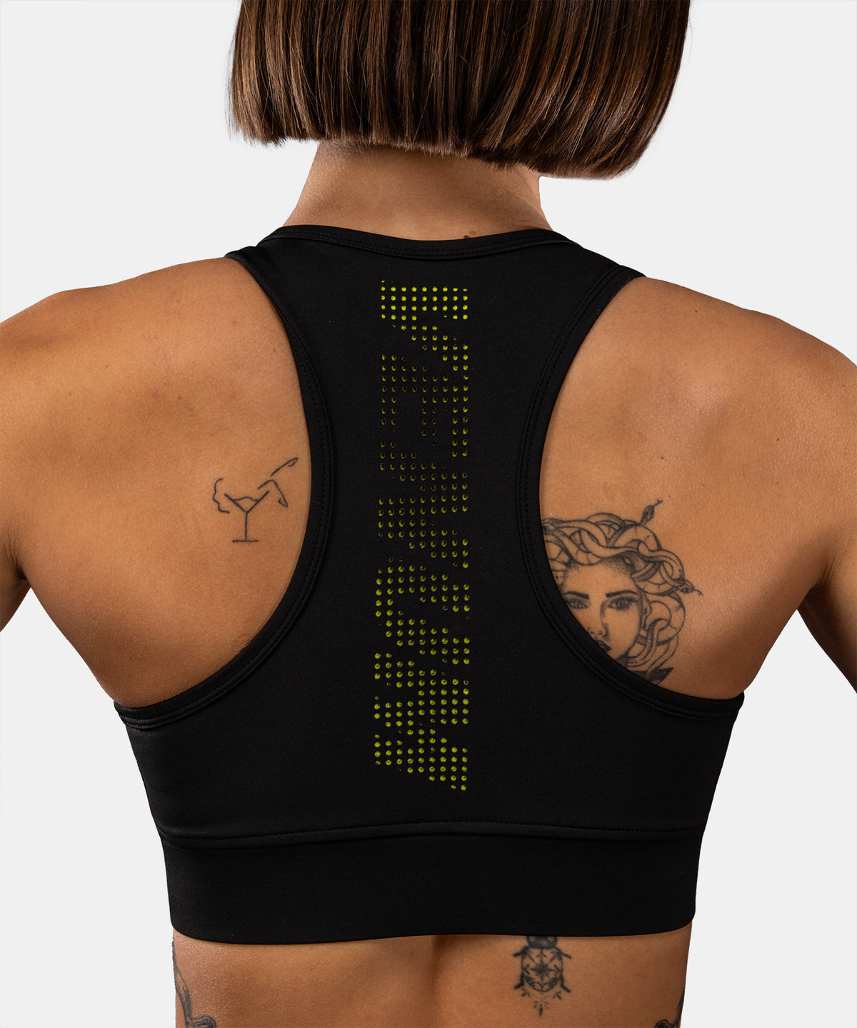 Venum Lazer Sport-BH für Damen - Schwarz/Gelb