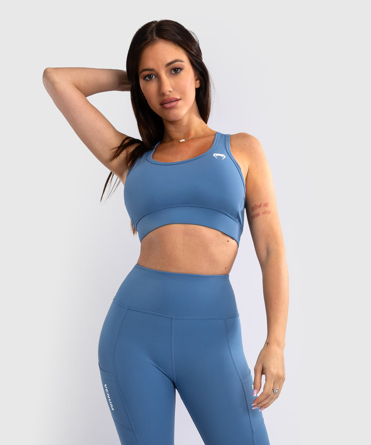 Brassière de Sport Venum Essential Medium Impact pour Femmes - Bleu Tempête