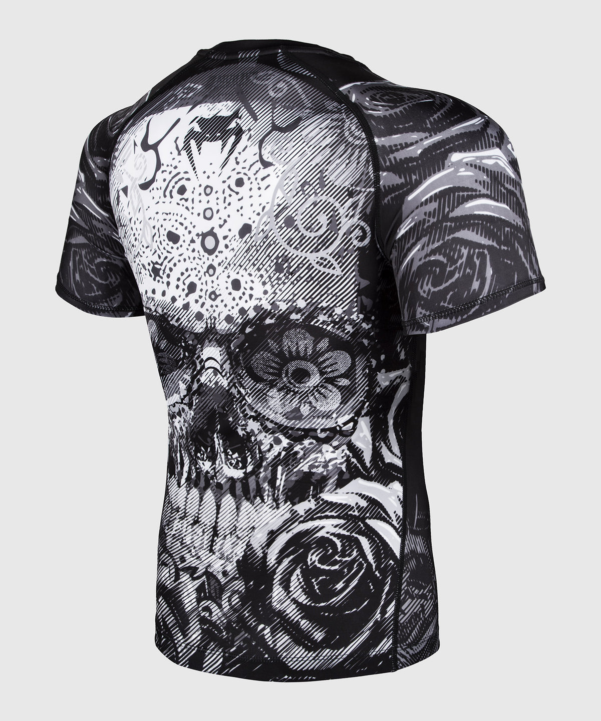 Rashguard Venum Santa Muerte 3.0 - Manches courtes - Noir/Blanc