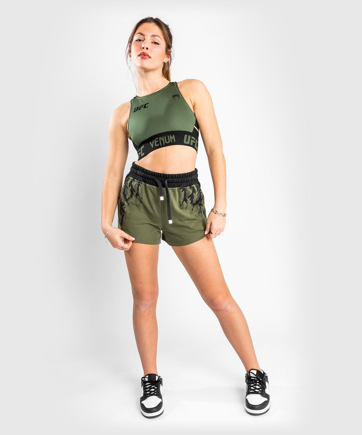 Brassière de Pesée Femme UFC Venum Authentic Fight Week - Kaki