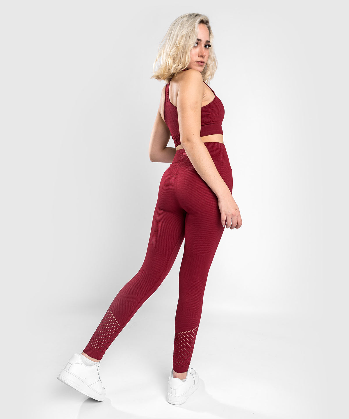 Venum Sparring Seamless 7/8 Leggings - For Women - Burgundy 