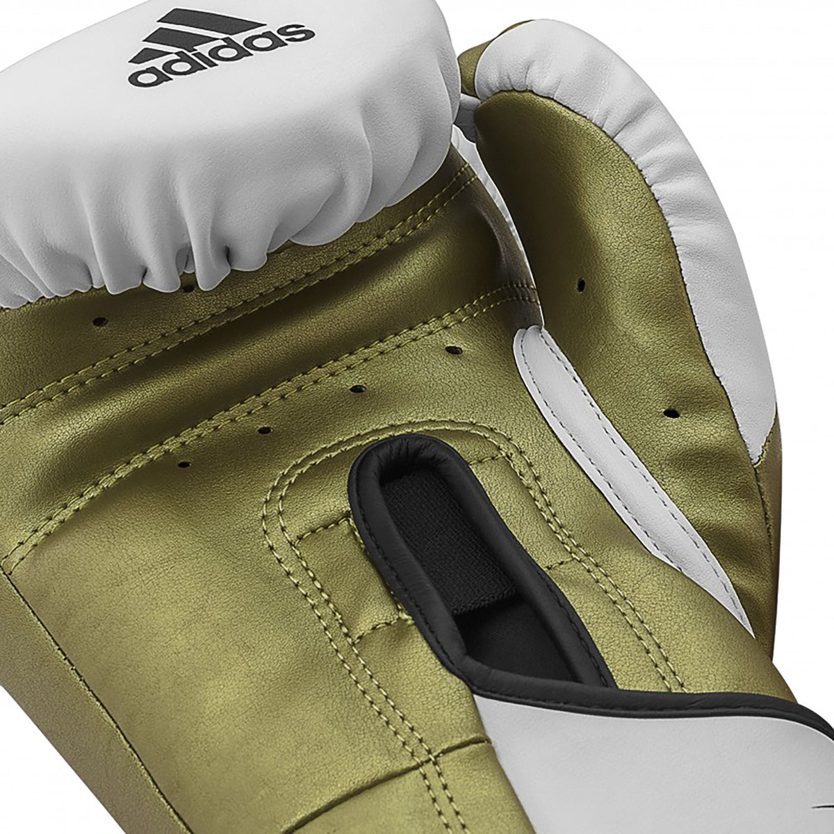 Adidas Tilt 350V Pro Boxing Gloves - White/Gold