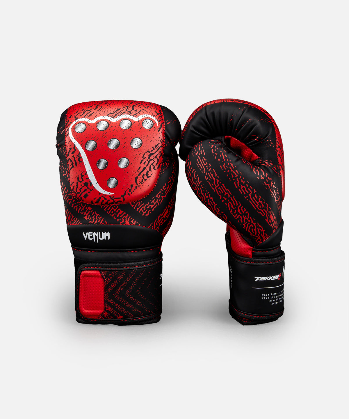 Venum x TEKKEN 8 Impact Evo Boxing Gloves - Kazuya - Red/Black