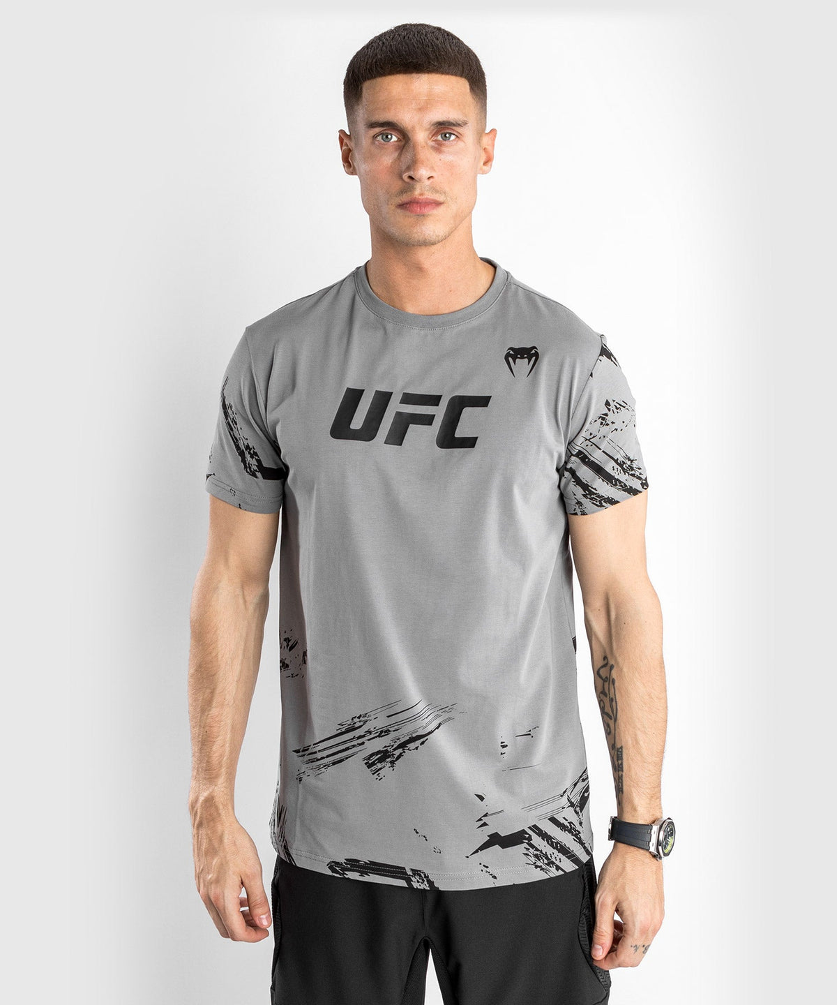 T-Shirt UFC Venum Authentic Fight Week 2.0 - Manches Courtes - Gris