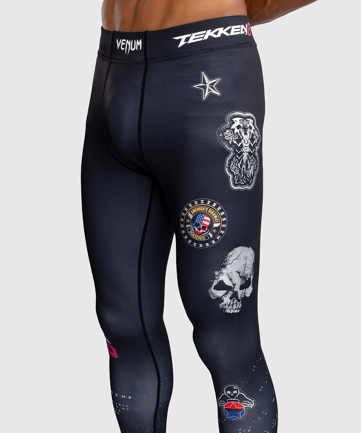 Venum x TEKKEN 8 - Paul Phoenix Spats - Schwarz/Blau