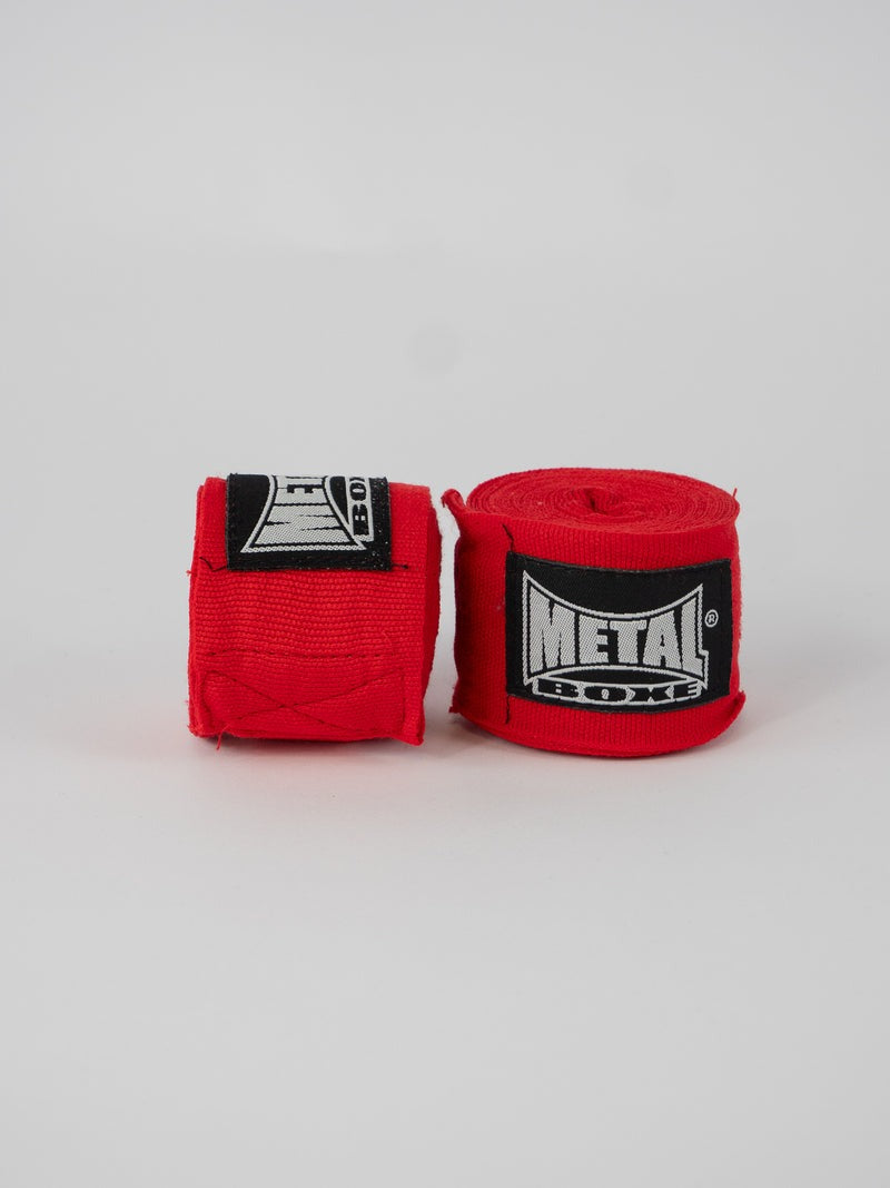 Bandages de boxe Metal Boxe 2,5m - Rouge