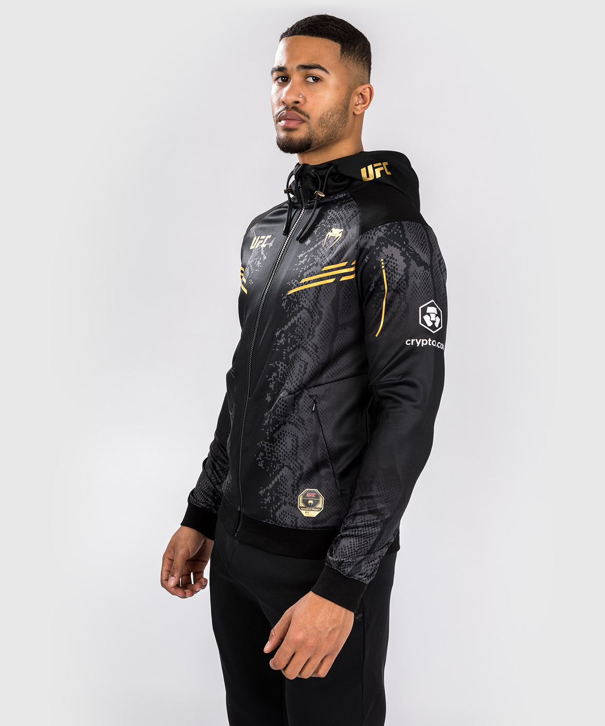 Veste à capuche Walkout pour Hommes UFC Adrenaline by Venum Authentic Fight Night - Champion