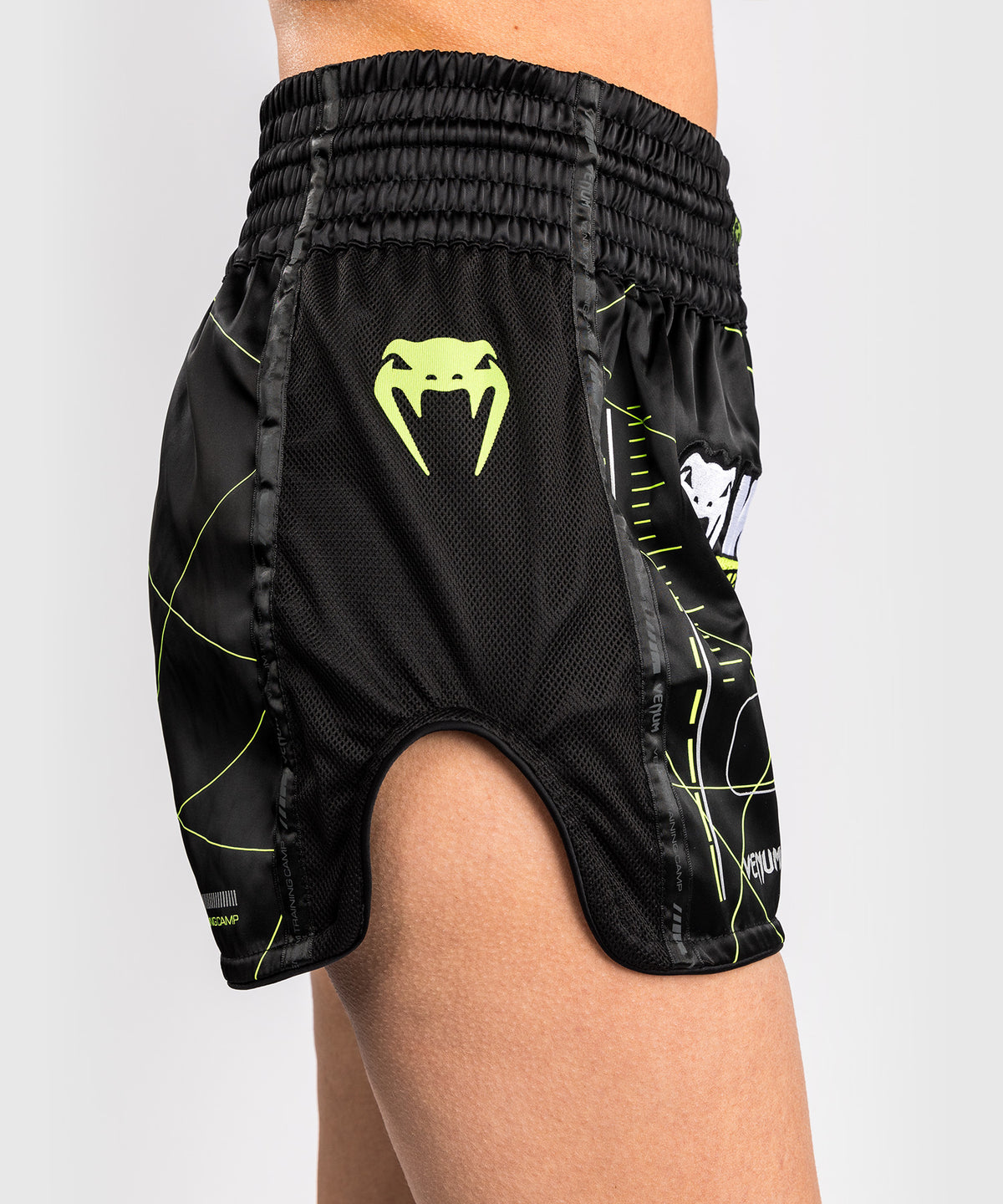 Venum Training Camp 4.0 Muay Thai Shorts - Schwarz/Neongrün