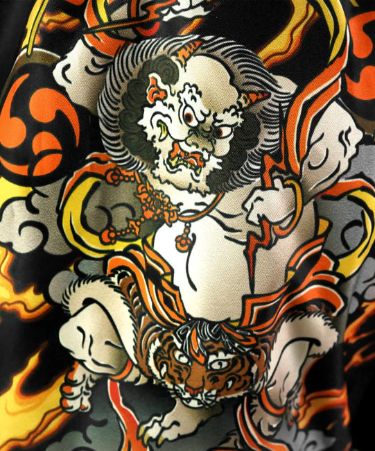 Tuff Payak Raijin The Thunder God Pantalones de Muay Thai - Negro