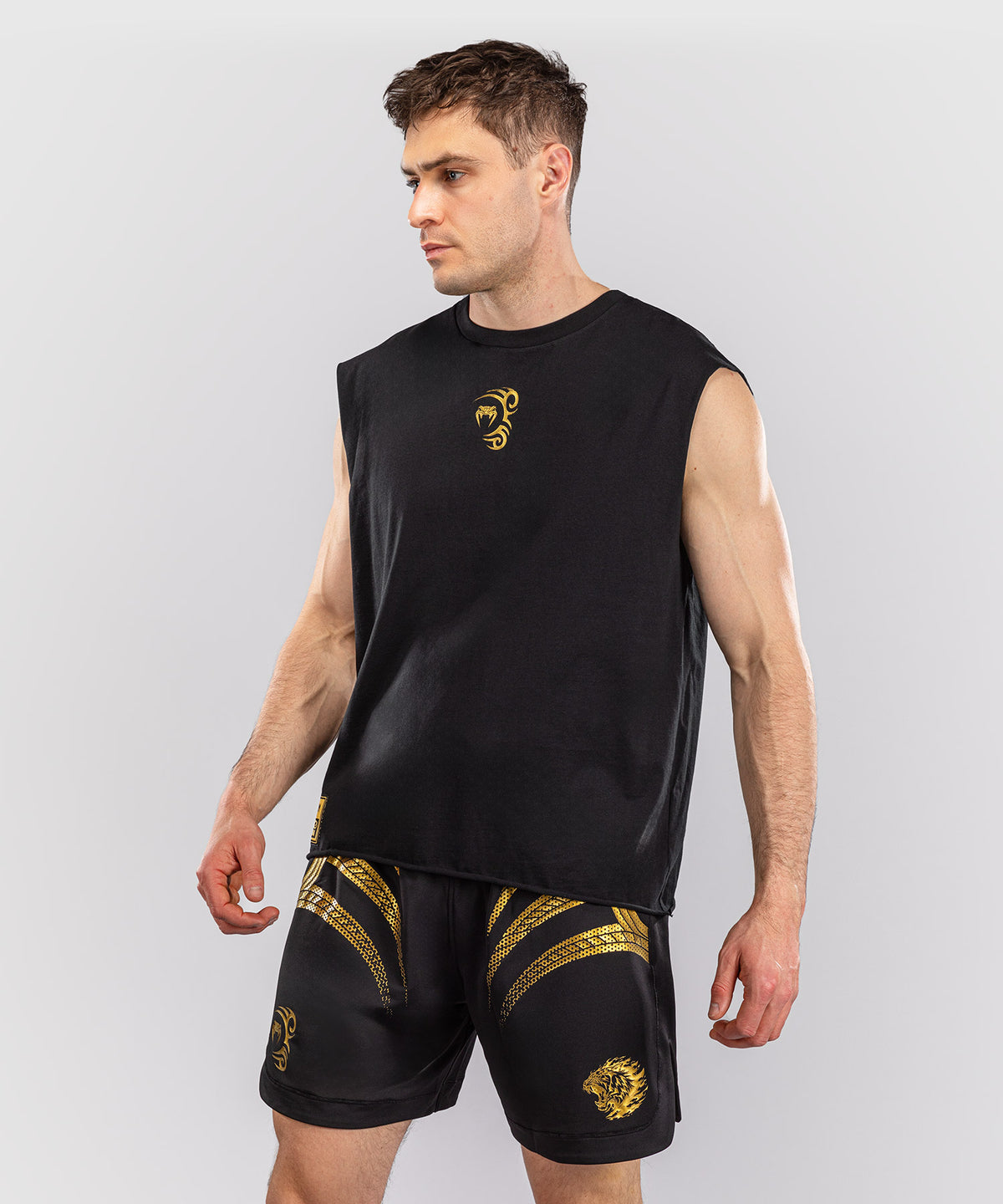 Venum x Mike Tyson Tiger Sleeveless T-Shirt - Black/Gold