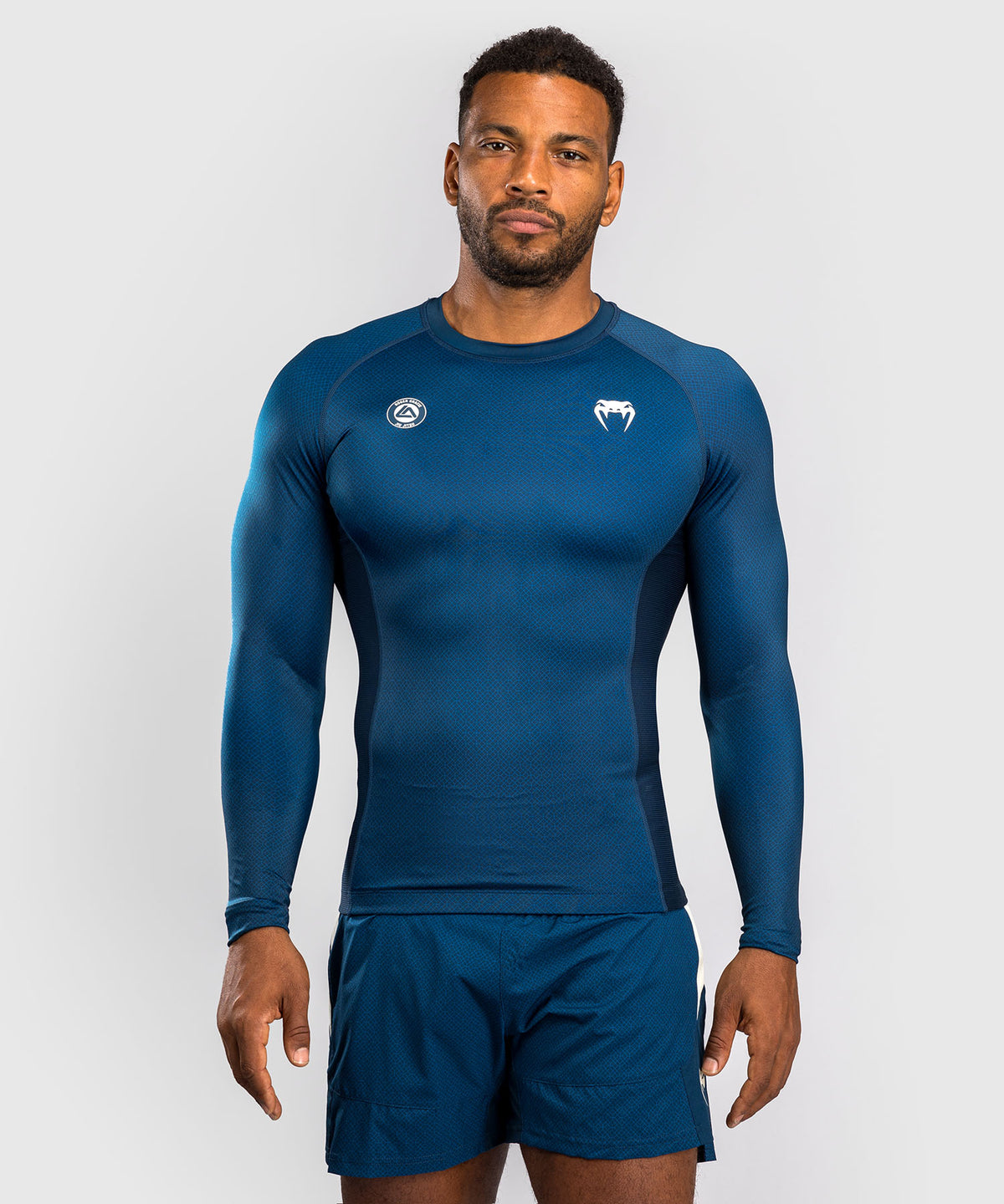 Venum x Roger Gracie Academy Langarm Rashguard - Blau