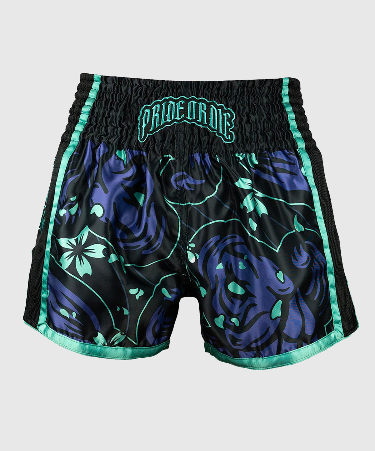 Pride or Die Survival Of The Fittest Pantalones Cortos de Muay Thai - Negro
