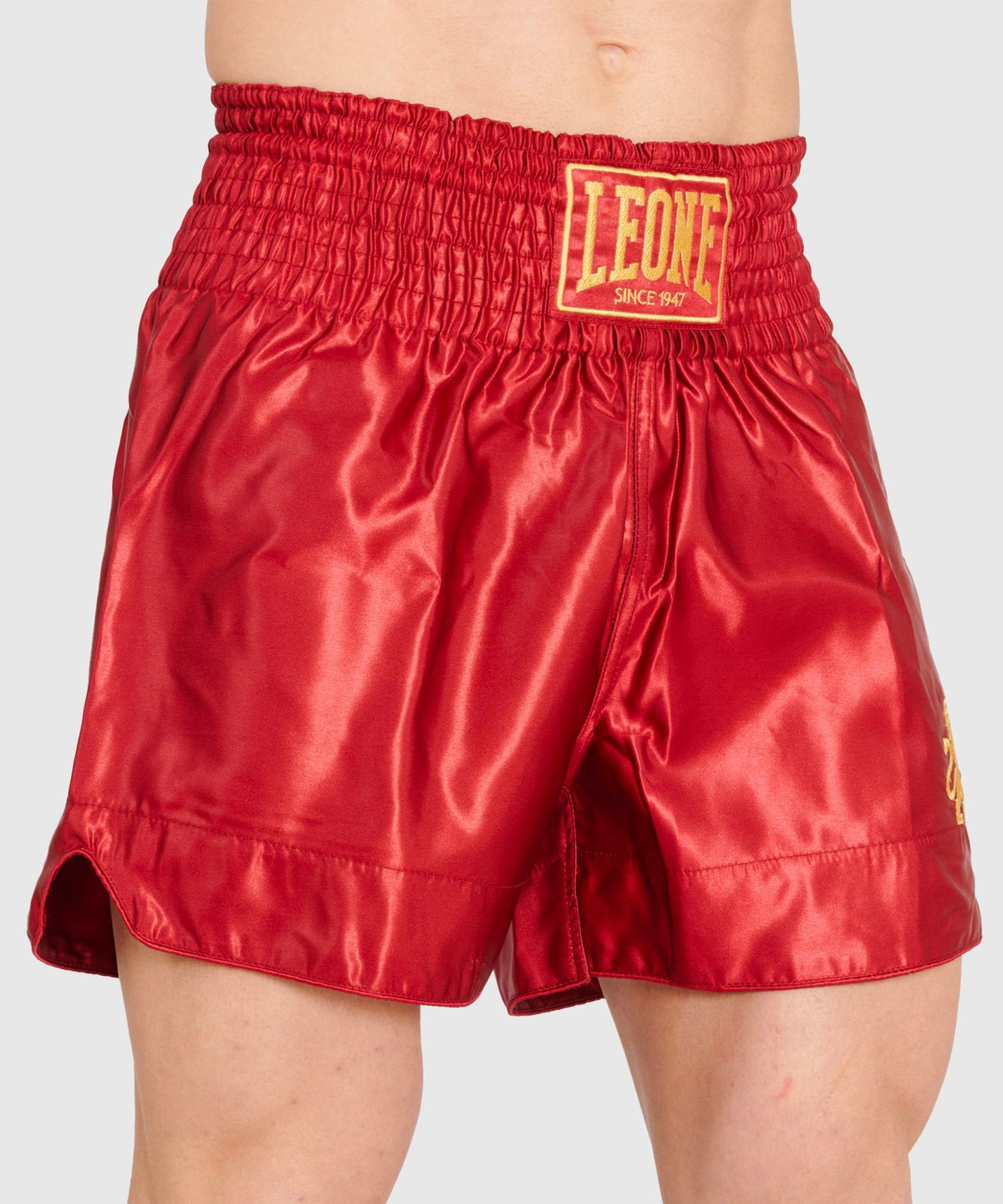 Leone Basic Pantaloncini da Muay Thai - Rosso