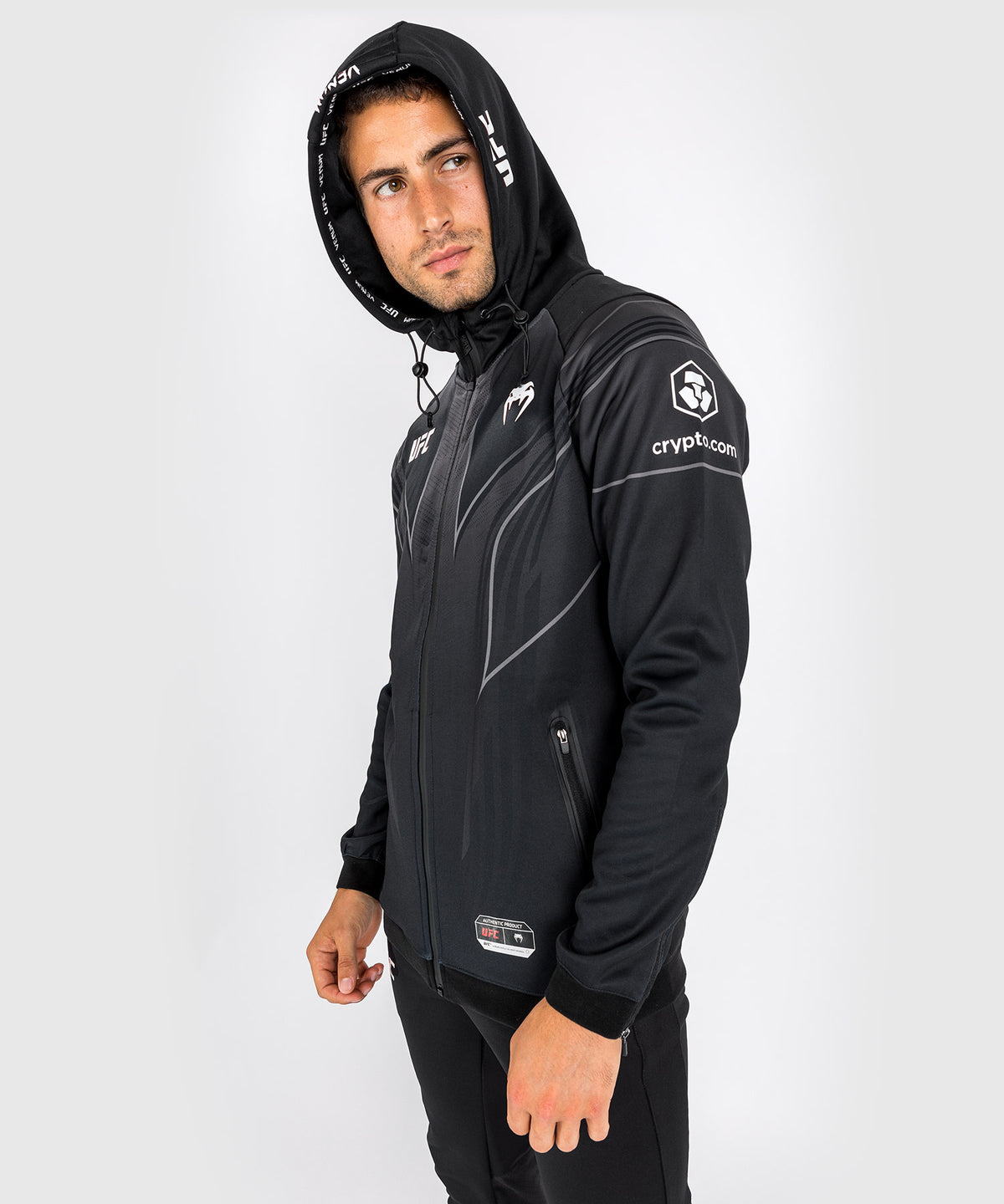 Sweat à capuche Walkout UFC Venum Authentic Fight Night 2.0 pour homme - Noir