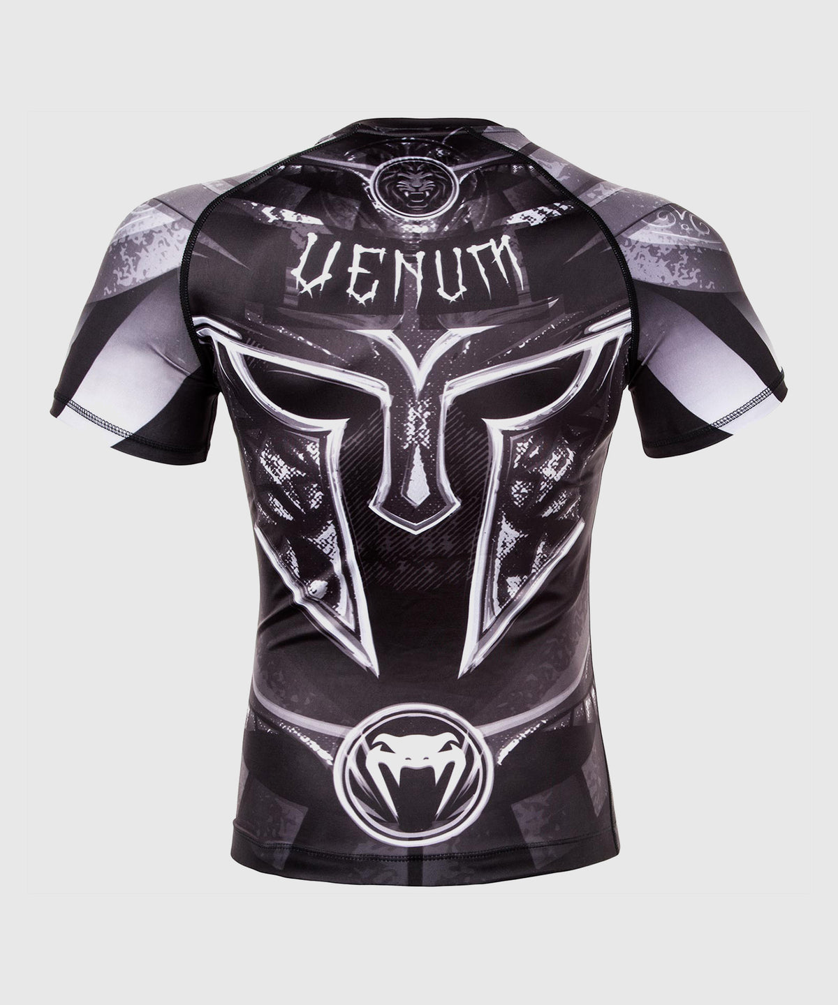 Venum Gladiator 3.0 Rashguard - Schwarz/Weiß - Kurzarm