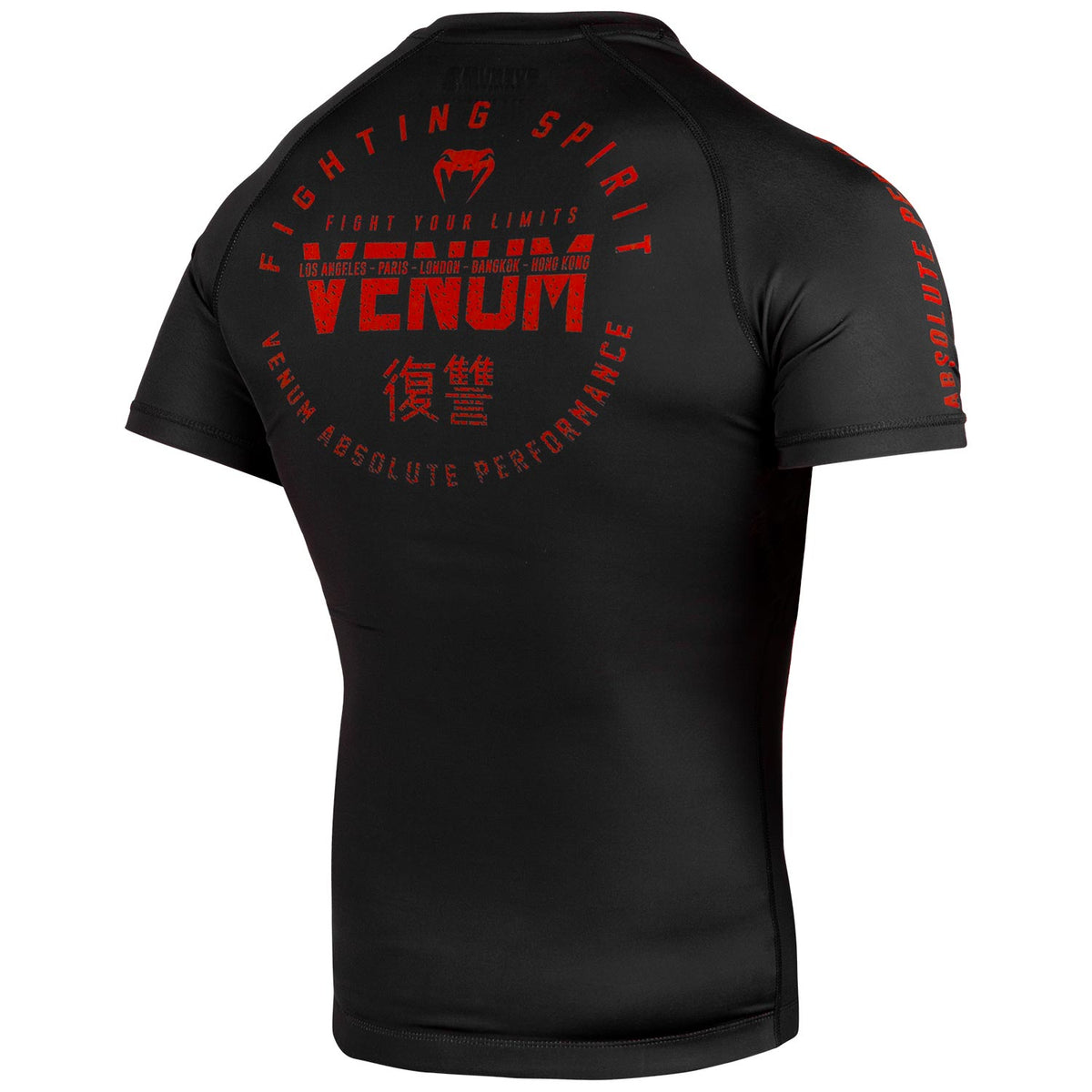 Rashguard Signature Mangas Cortas - Negro/Rojo