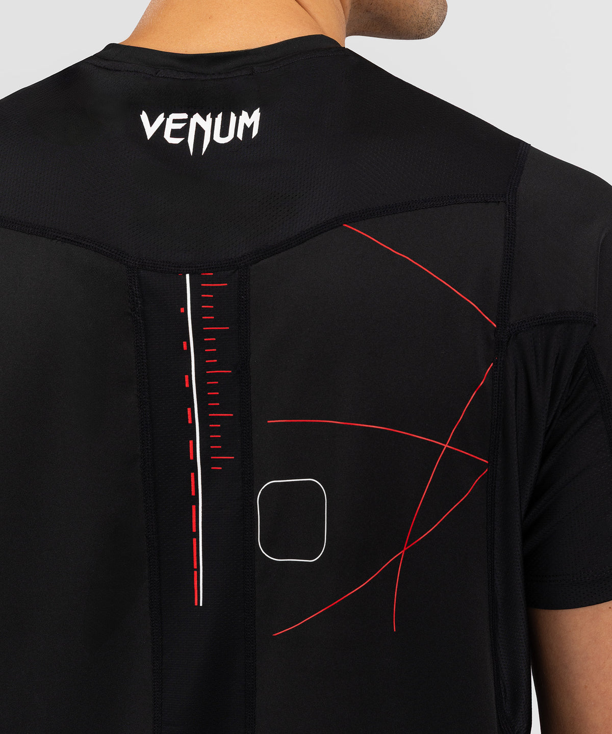 Venum Tactical XT Camiseta Dry Tech Hombre - Negra/Roja Fuego