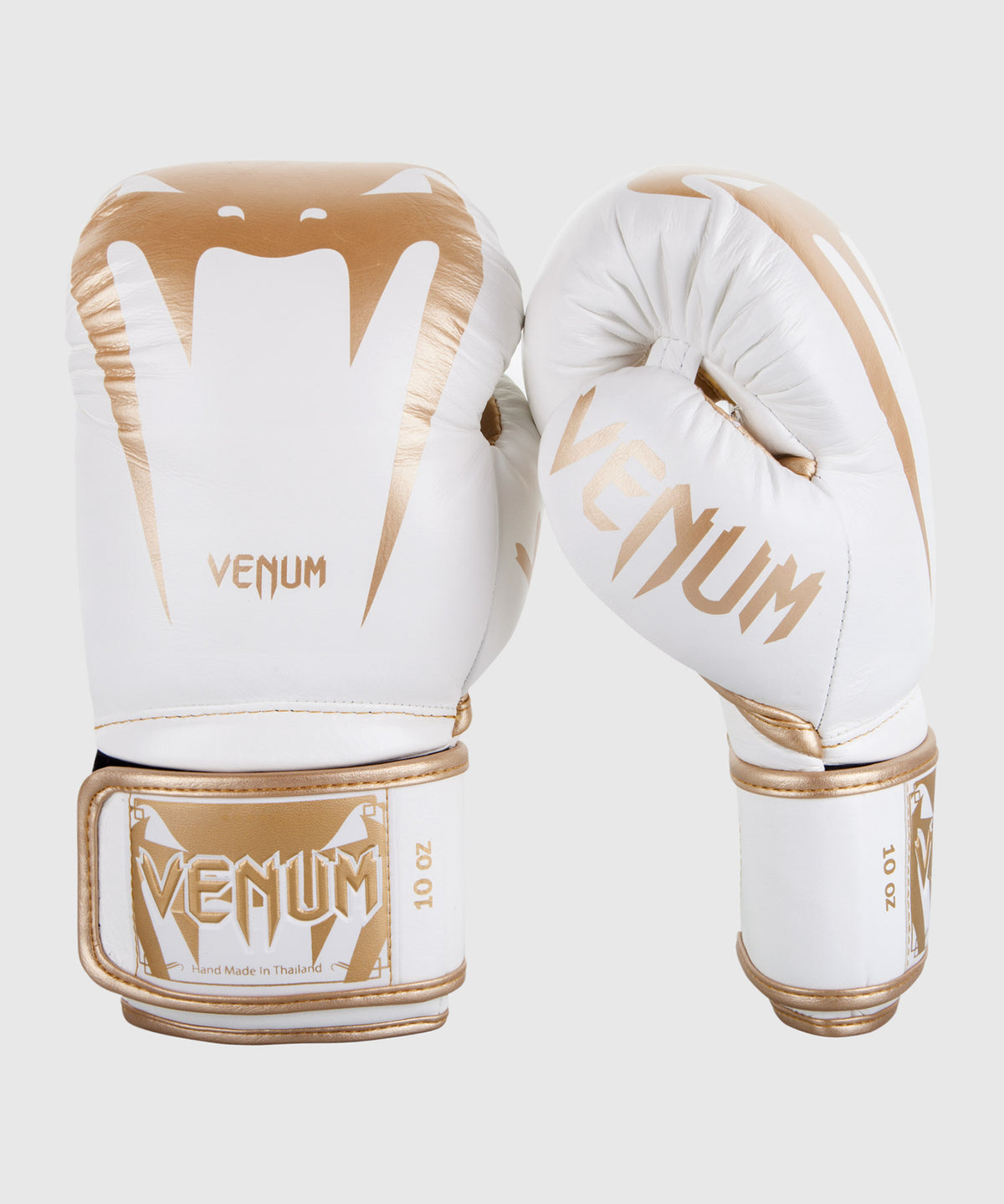 Guantes de Boxeo Venum Giant 3.0 - Cuero Nappa - Blanco/Oro