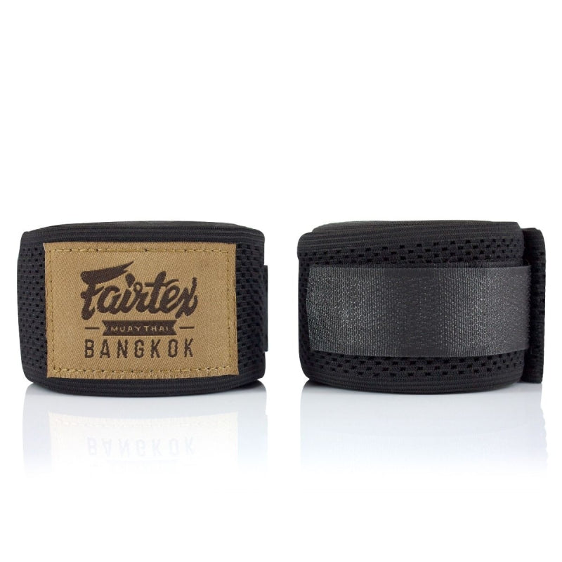 Fairtex Boxing Hand Wraps MESH/LYCRA - Black