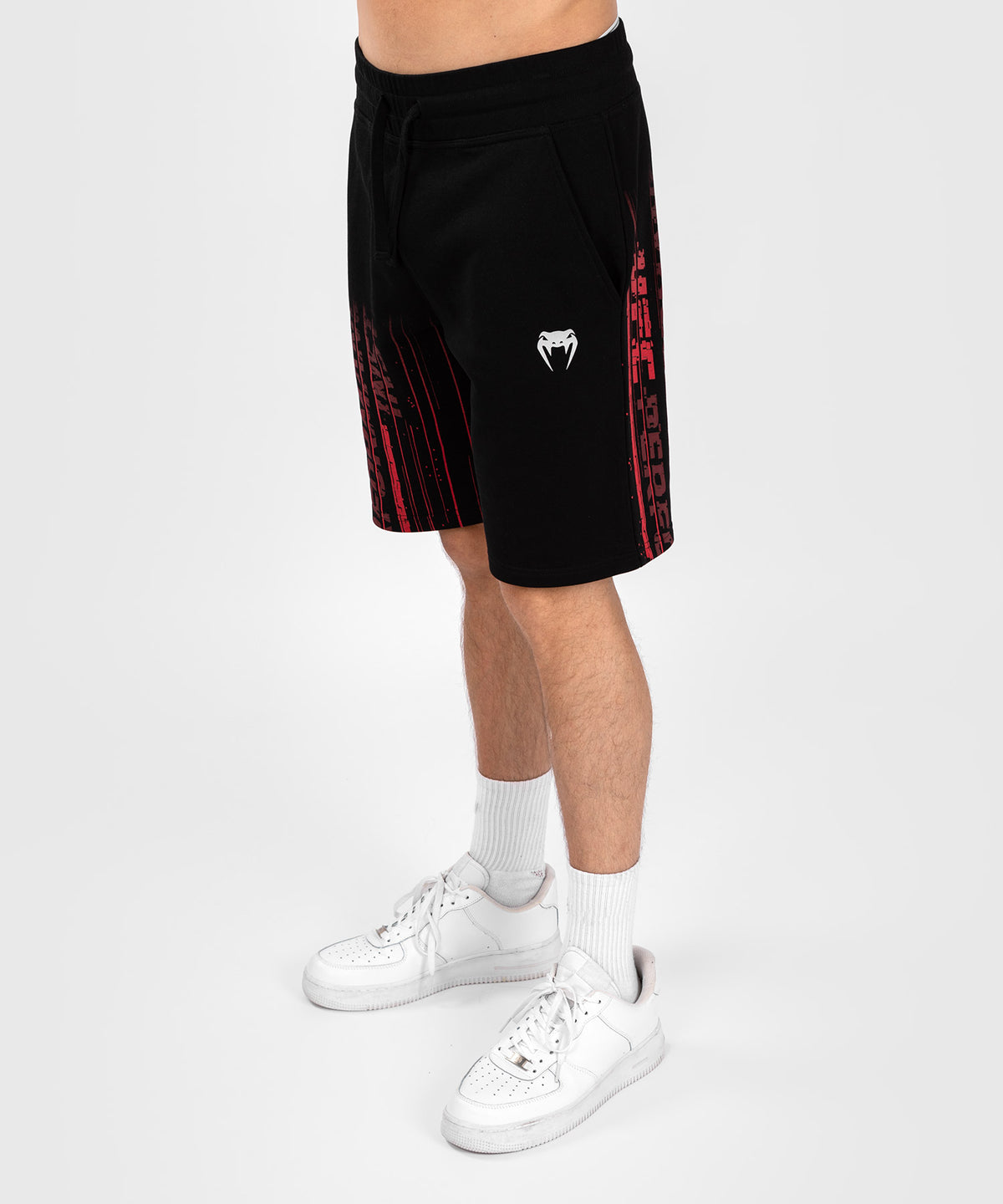 UFC Venum Performance Institute 2.0 Pantaloncini in Cotone per Uomo - Nero/Rosso