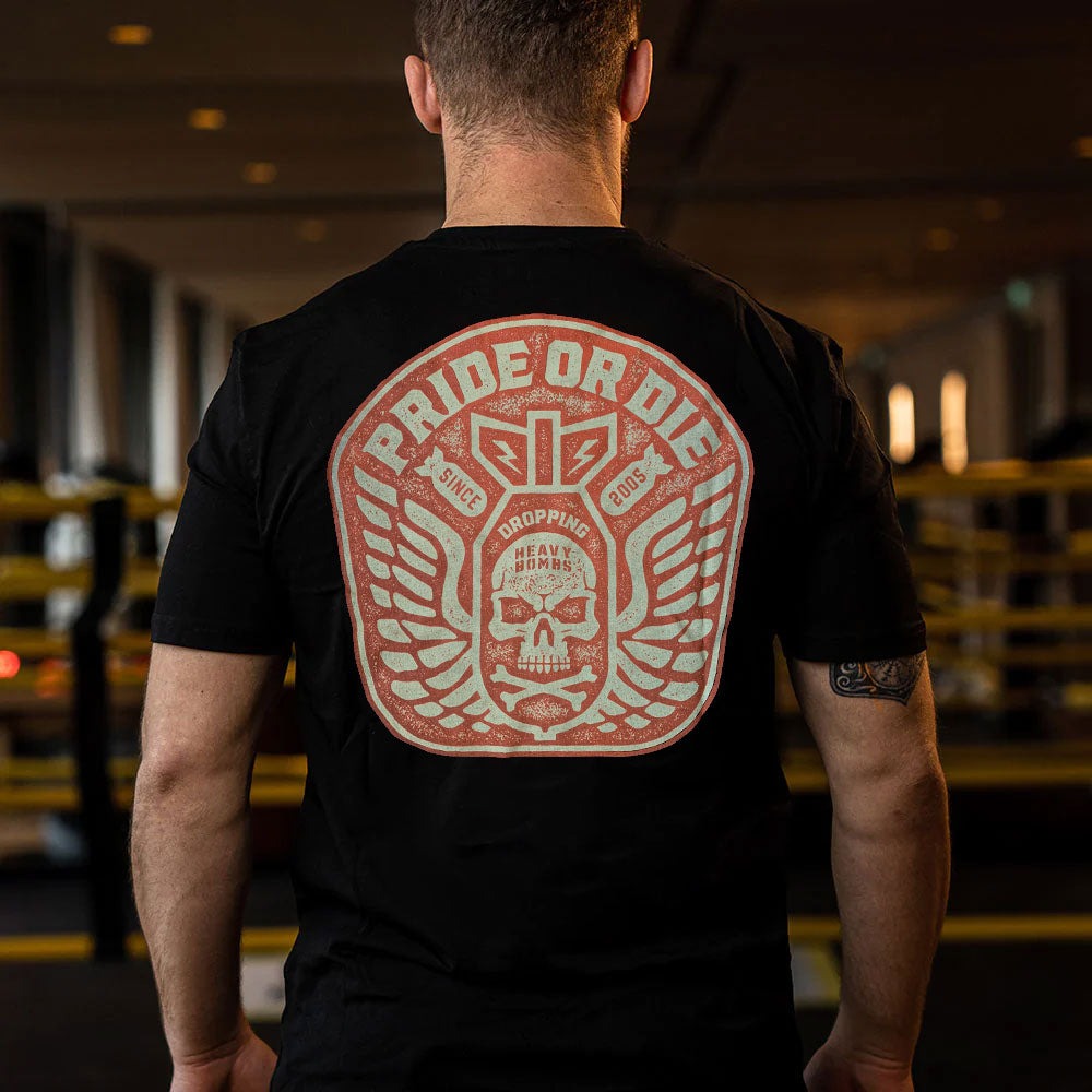 Pride Or Die Dropping Heavy Bombs Training T-shirt - Black