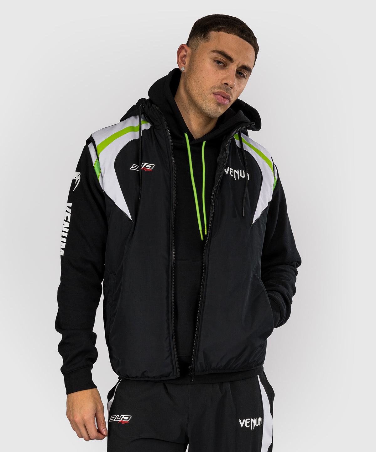 Venum x Bud Racing Giacca senza maniche Uomo - Nero/Bianco/Verde lime