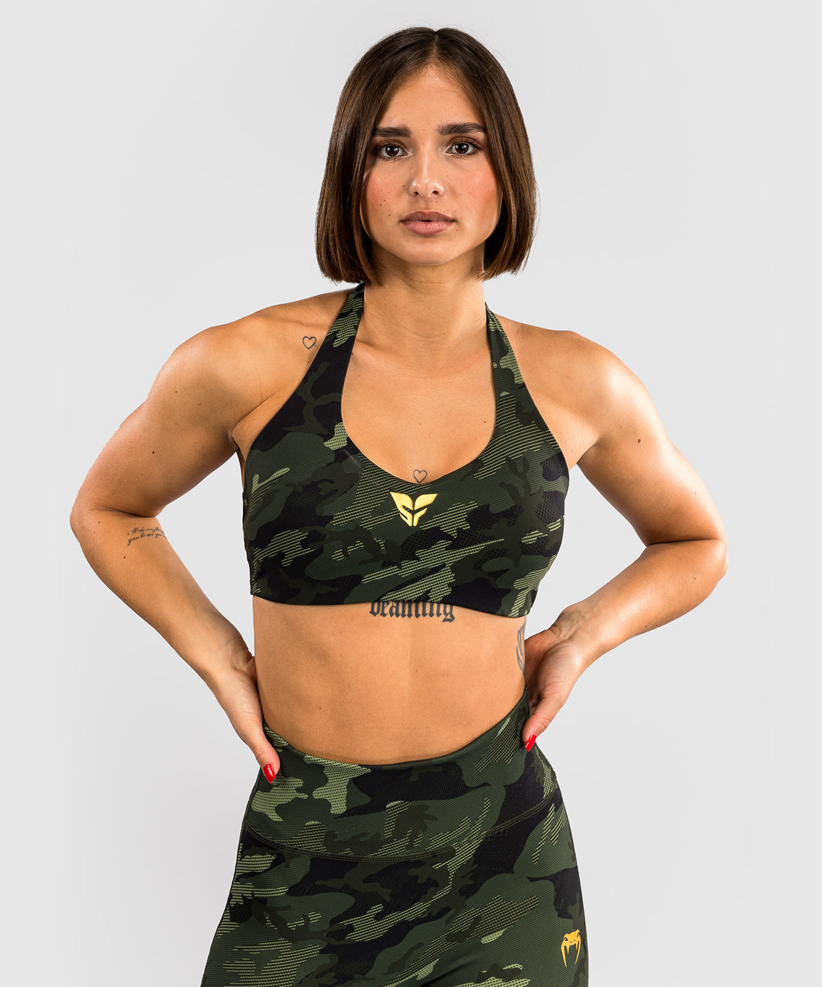 Venum x Sophia Rose Damen Sport-BH - Forest Camo