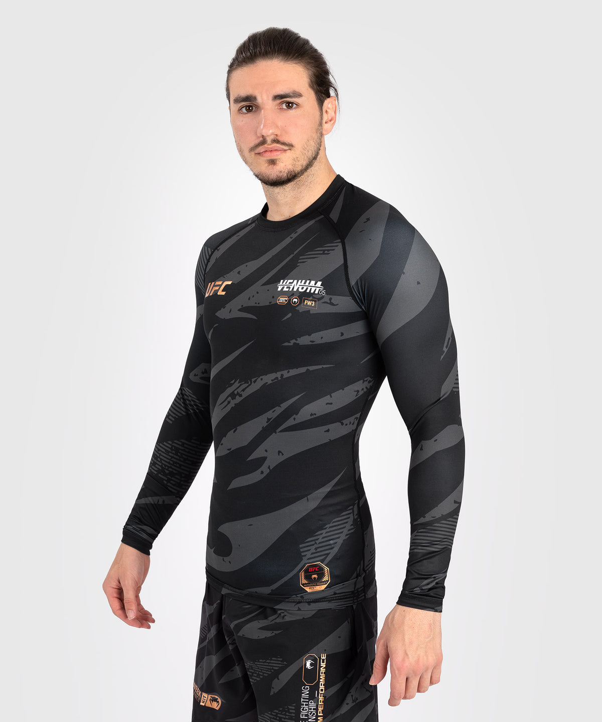 Rashguard À Manches Longues UFC Adrenaline by Venum Fight Week Performance - Urban Camo