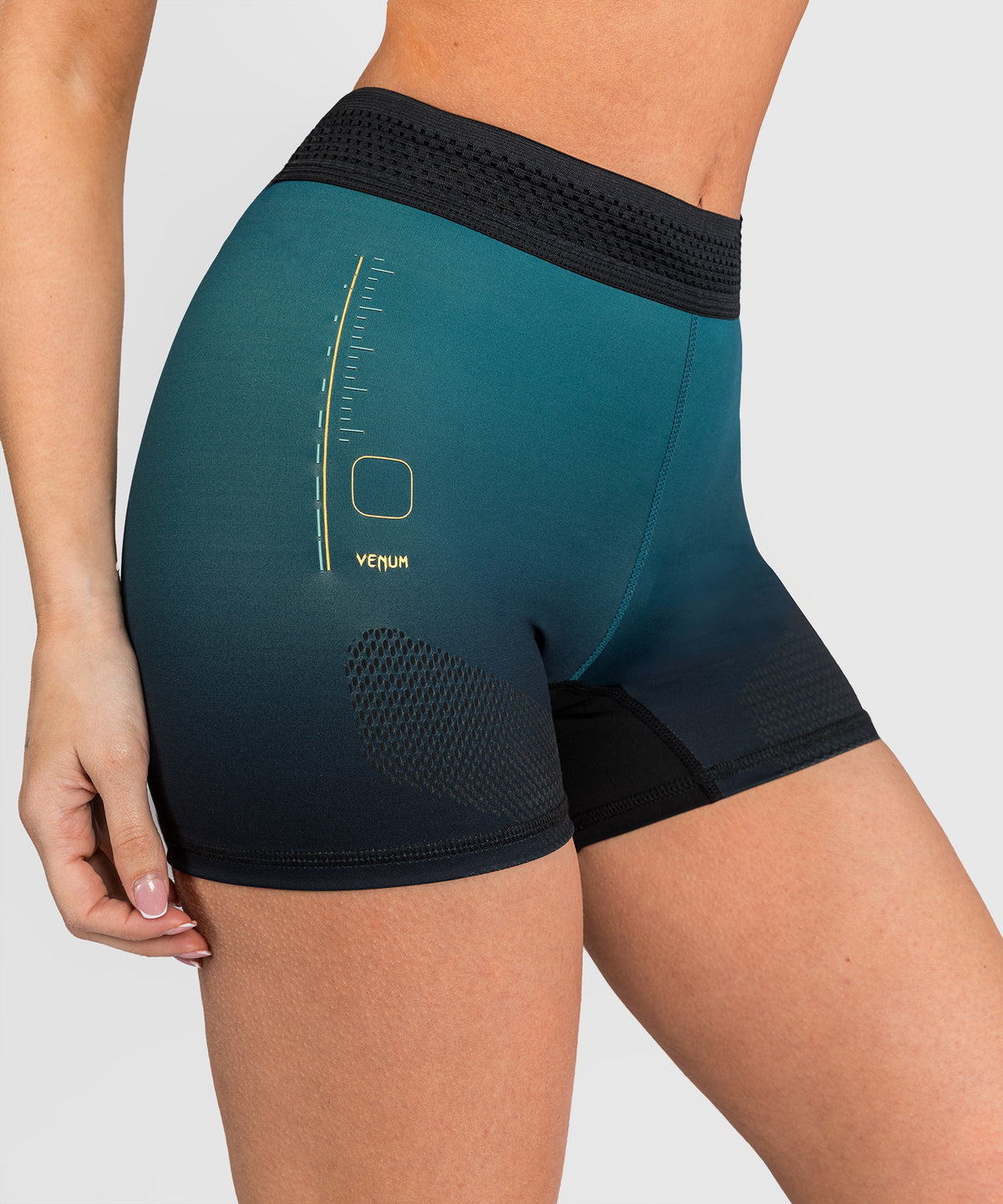 Venum Tactical XT Short Vale Tudo Mujer - Negro/Verde Bosque