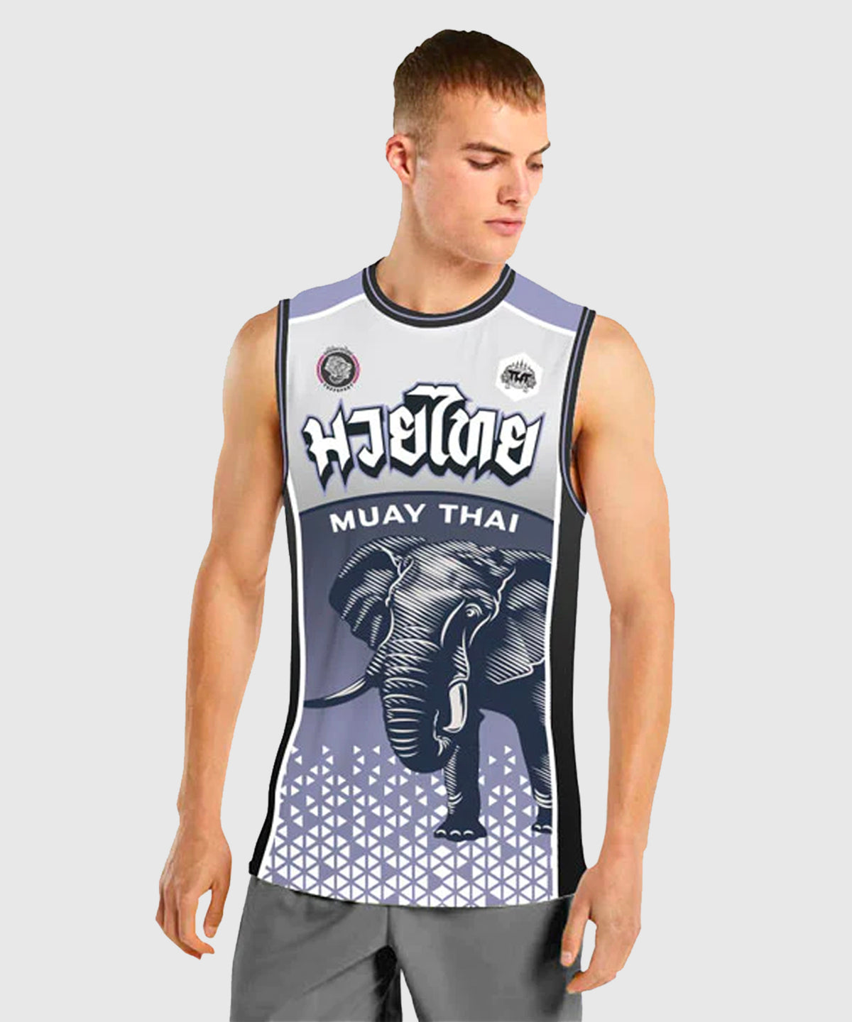 Débardeur Tuff Top War Elephant - Blanc/Violet