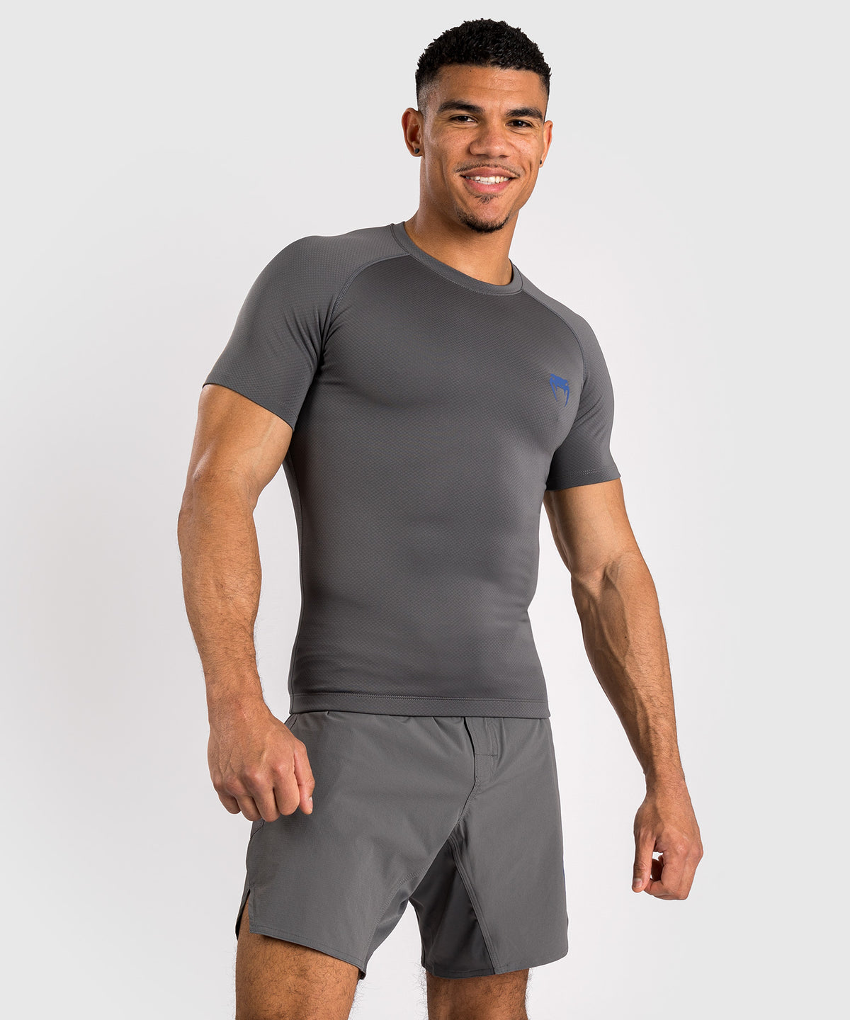 Rashguard à manches courtes pour hommes Venum Contender - Gris