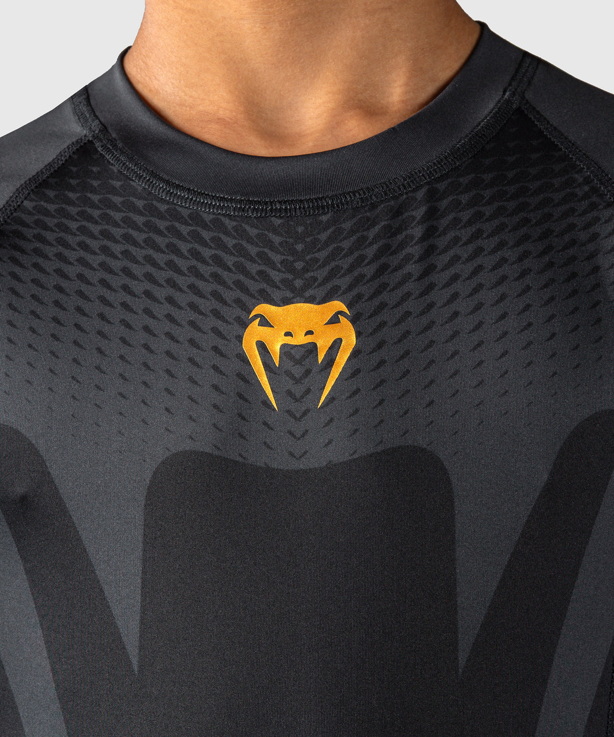 Rashguard manches longues pour Enfant Venum Attack - Noir/Or