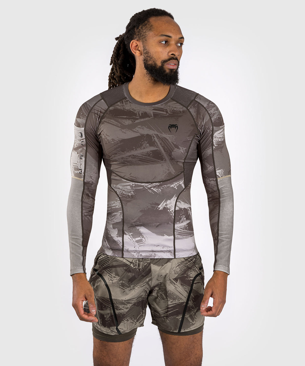 Venum Electron 3.0 Rashguard a maniche longhe - Sabbia