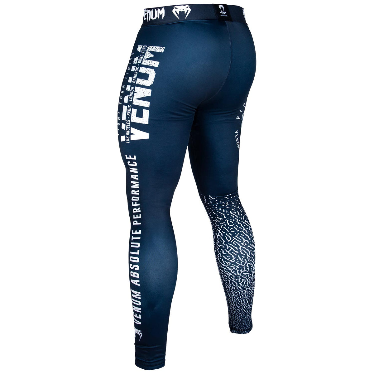 Pantaloni a compressione Venum Signature - Blu Marino/Bianco