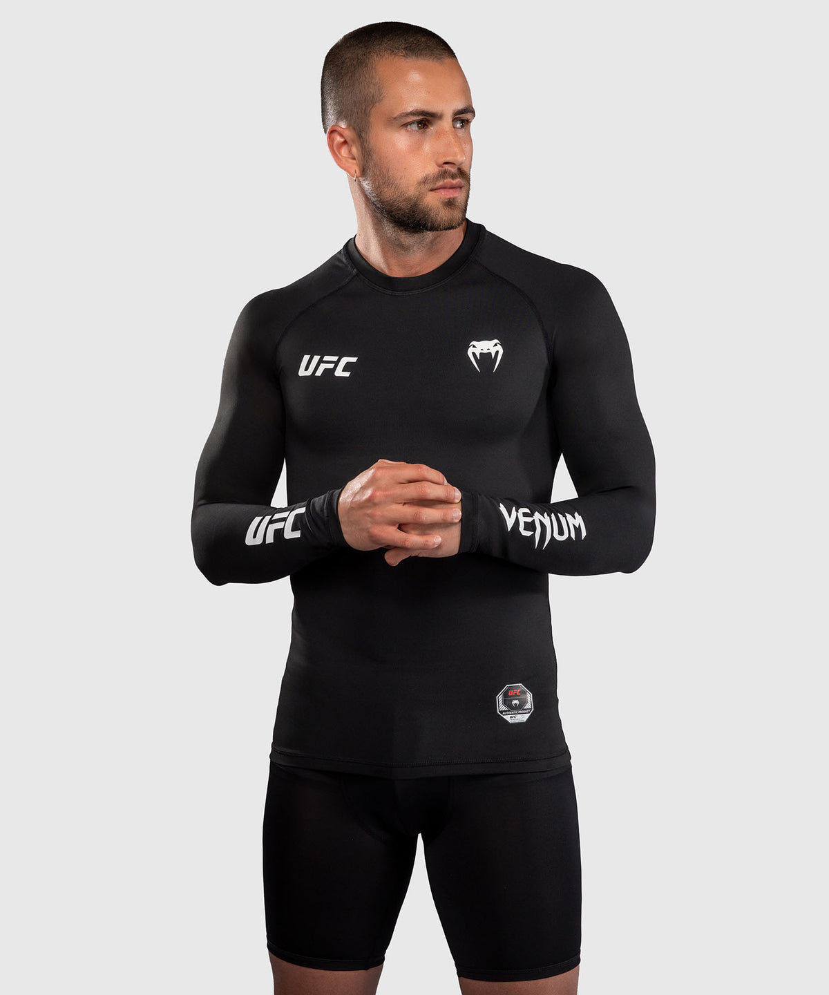 Rashguard à Manches Longues Technique pour Homme Venum UFC Unity by Venum Authentic Fight Week - Noir